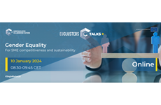 Gender equality for SMEs’ competitiveness and sustainability - EU Clusters Talk, 10 January 2024