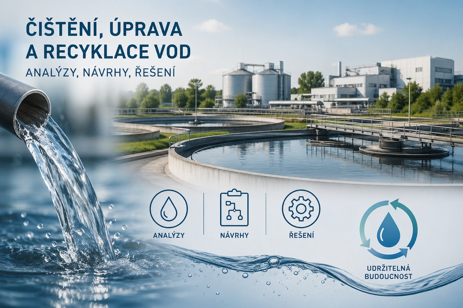 Čištění, úprava a recyklace vod – analýzy, návrhy, řešení