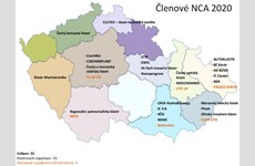 Interactive Map of Cluster Organisations in the Czech Republic.