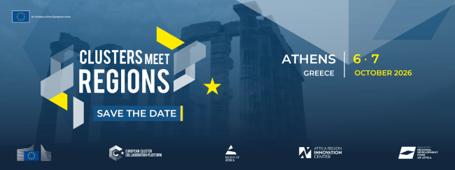Pozvánka na novou sérii akcí Clusters Meet Regions pro období 2026–2028