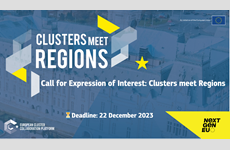 Výzva pro klastrové organizace - ECCP hledá klastrové organizace, které mají zájem uspořádat workshopy Clusters meet Regions v letech 2024-2025