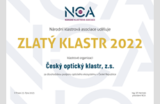 Národní klastrová asociace udělila Zlatý klastr a další ocenění za rok 2022